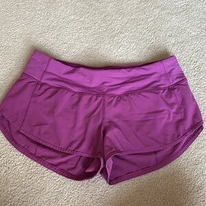 lululemon athletica Magenta Athletic Shorts 2.5”